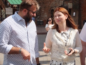 Солонченко провела экскурсию по Кремлю для актера Михаила Пореченкова (ФОТО, ВИДЕО)