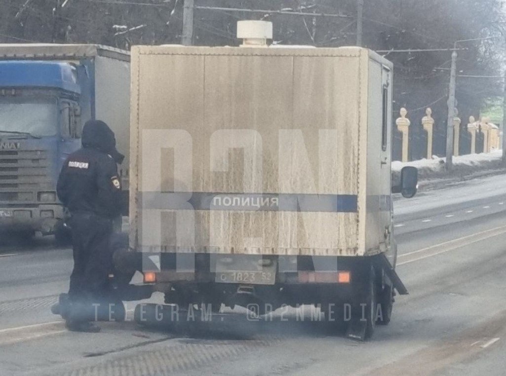 Автозак вышел из строя на проспекте Гагарина в Нижнем Новгороде - фото 1