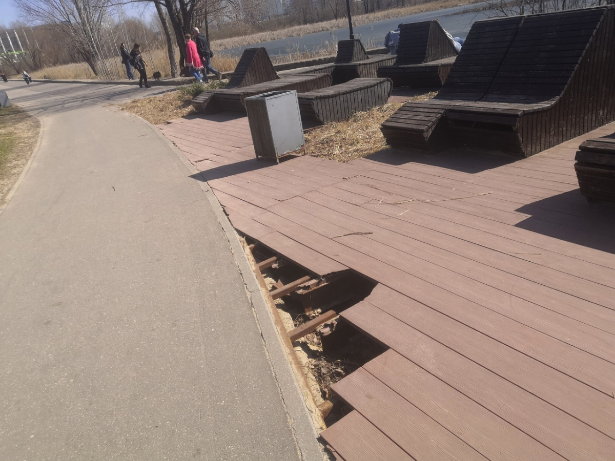 Покрытие благоустроенных площадок отремонтируют на Мещерском озере в Нижнем Новгороде - фото 1