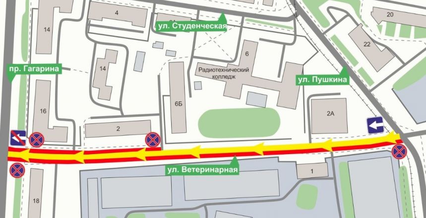 Схема движения изменится на трех улицах Советского района Нижнего Новгорода - фото 2
