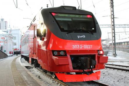 Электричка нового поколения отправилась в первый рейс с нижегородского вокзала