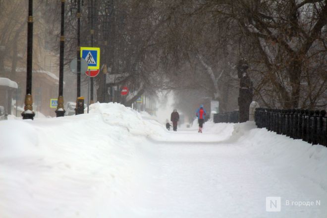 Снежный циклон &laquo;Валли&raquo; обрушился на Нижний Новгород: фоторепортаж - фото 62