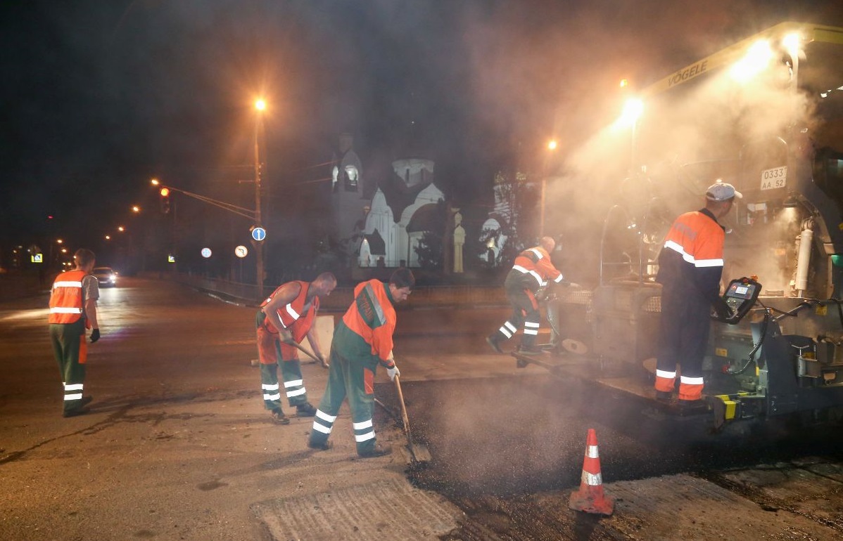 Сергей Белов ночью проверил ремонт нижегородских дорог - фото 1