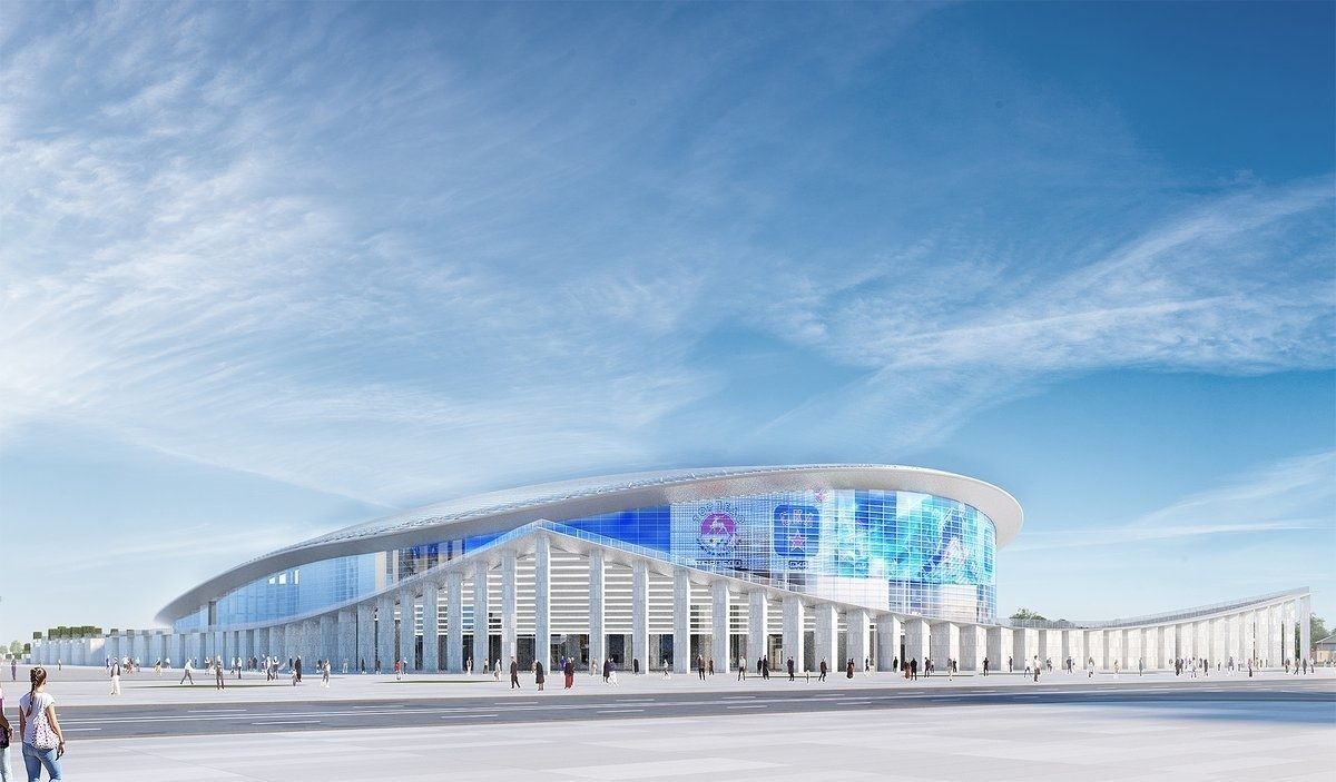 Строительство ледовой арены на нижегородской Стрелке идет по графику - фото 1