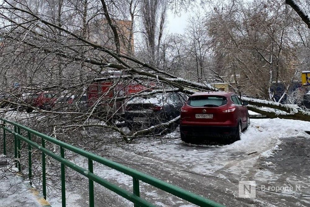 Побитые машины, вставшие трамваи, недовольные граждане: последствия ледяного дождя в Нижнем Новгороде