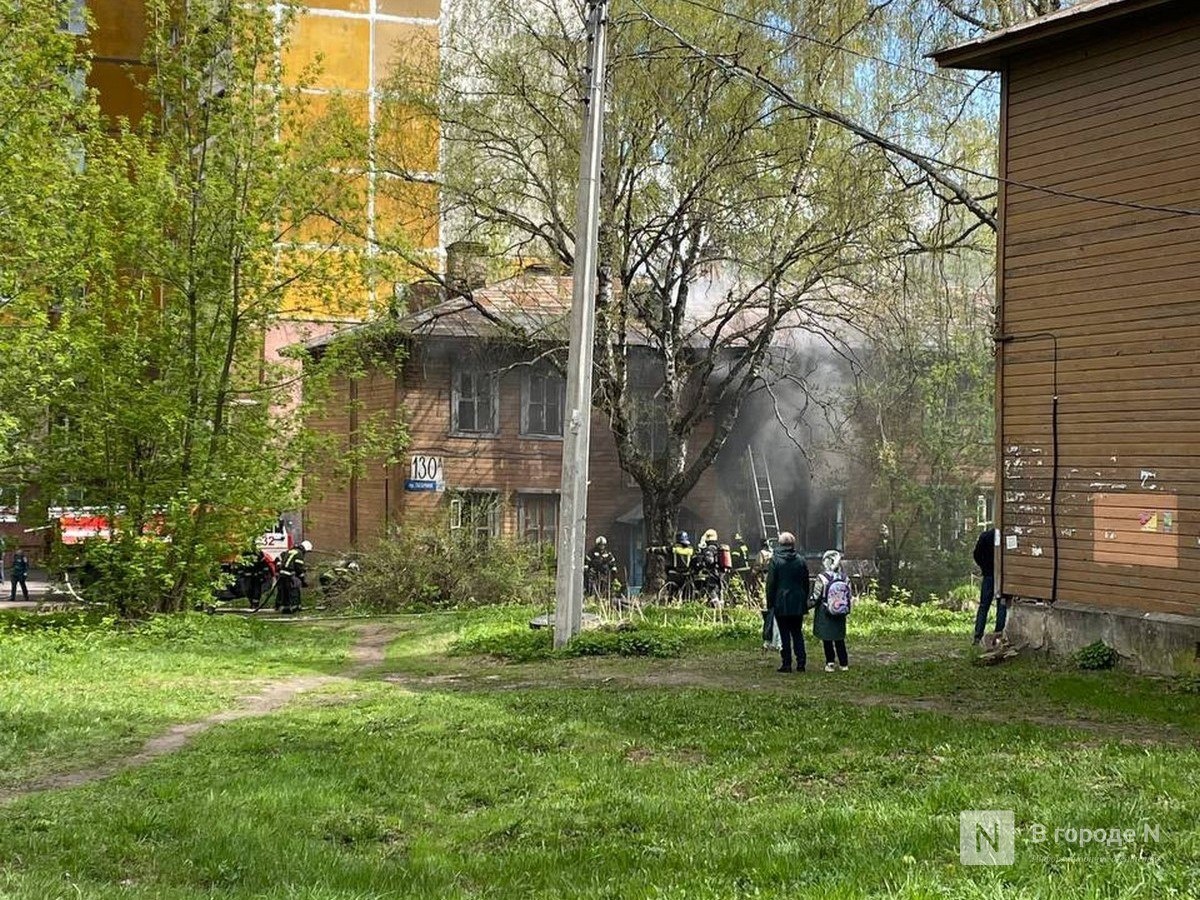 Расселенный дом сгорел в Приокском районе Нижнего Новгорода - фото 1