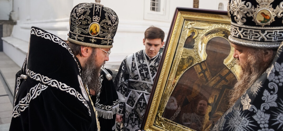 Утраченную икону торжественно встретили в Благовещенском монастыре Нижнего Новгорода - фото 1