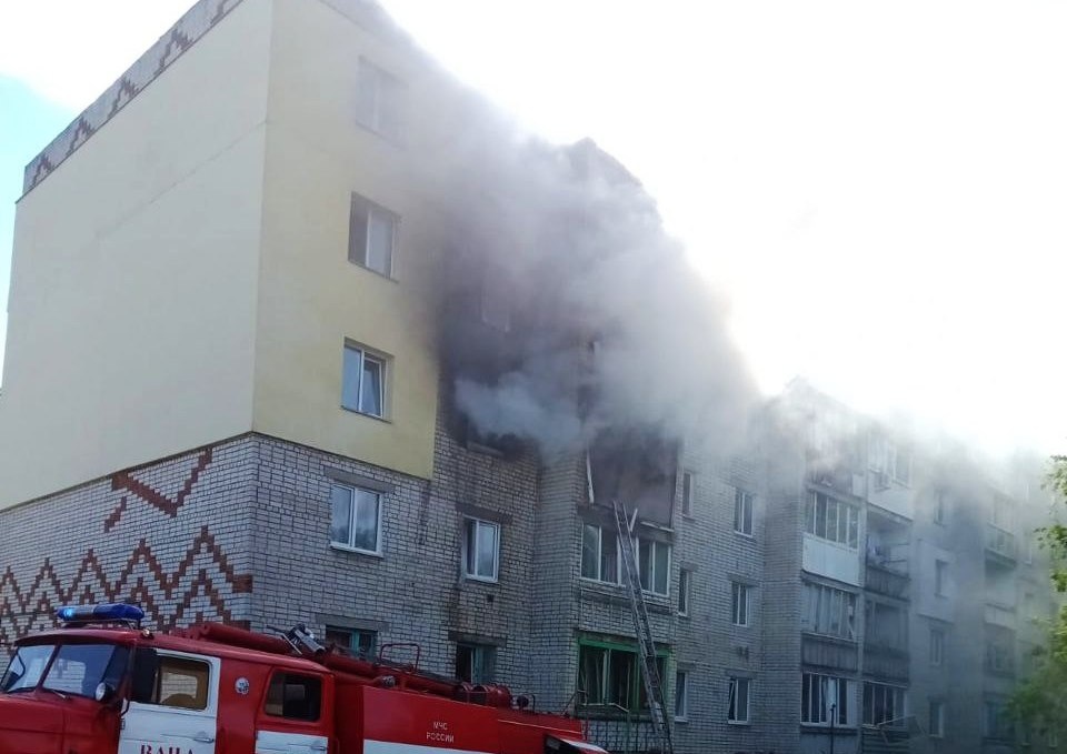 Женщина и ребенок отравились дымом на пожаре в Богородске - фото 1